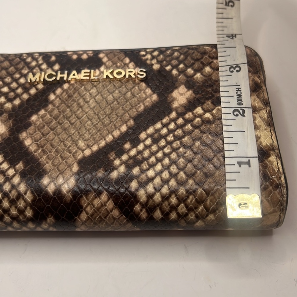 Michael Kors Snake Print Wallet jet set - Picture 15 of 15